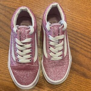 Vans Glittery Pink Kids Sneakers